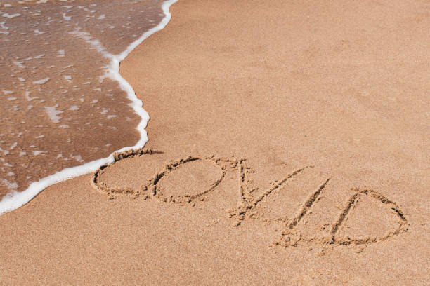 istock Covid free, stop Coronavirus, safe beach and holiday 1255054858