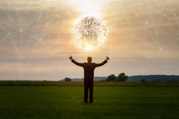 istock Concept of successful global business network. 1255058204
