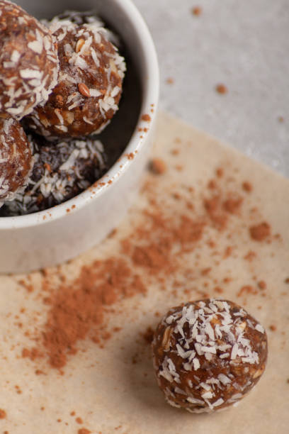 istock Homemade raw candy on the background 1255062770