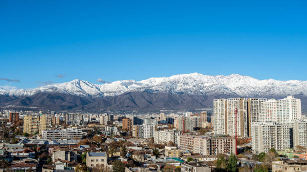 istock Santiago de Chile and the snowy Andes as background 1255065722