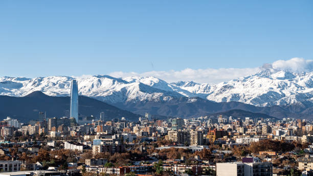 istock Santiago de Chile and the snowy Andes as background 1255065736