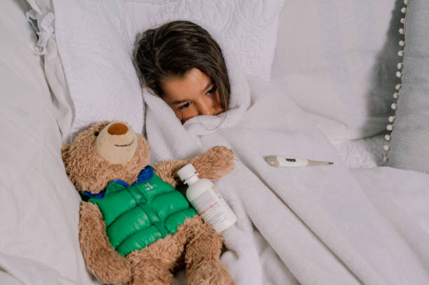 istock Young Sick Girl 1255067108