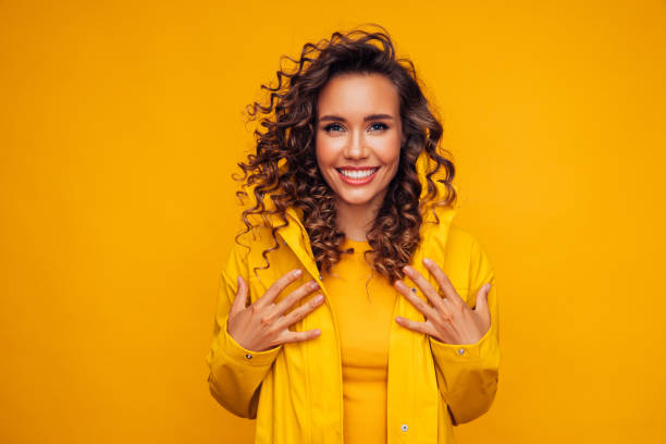 istock Woman in raincoat 1255078435