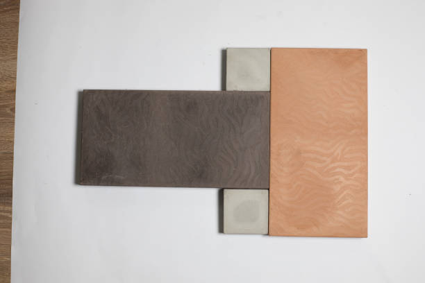 istock A sample of ground, wall stone shape on the unicolour background 1255081087