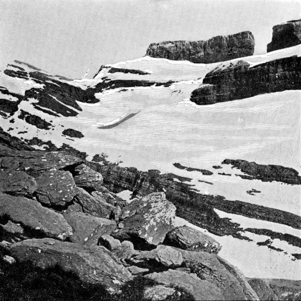 istock Roland's Breach at Cirque de Gavarnie in the Pyrenees Mountains in Spain - 19th Century 1255081594
