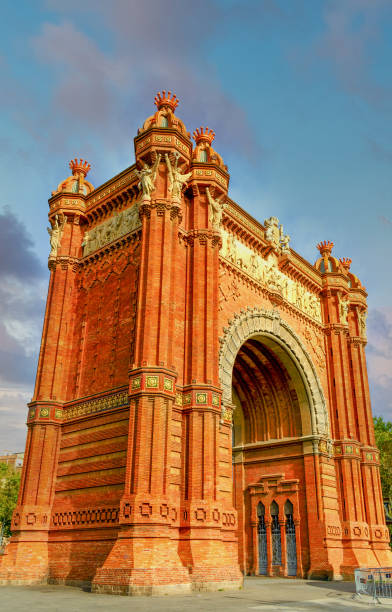 istock Arch of Triumph in Barcelona 1255089234