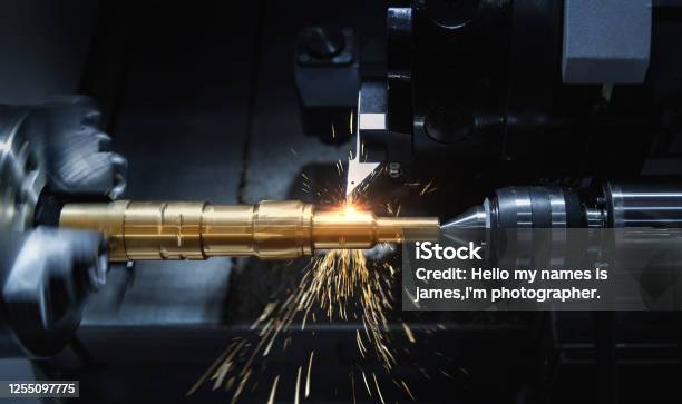Metal Working Stock Photo - Download Image Now - CNC Machine, Lathe, Turning