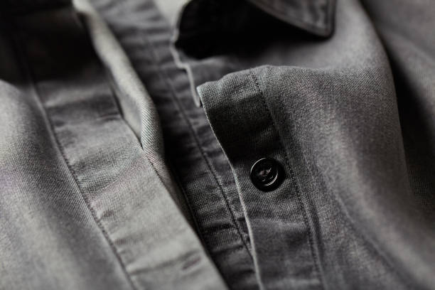istock Close up of Men's shirt. 1255102455