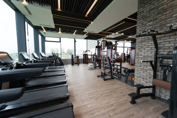 istock Gym With No People Interior 1255103910