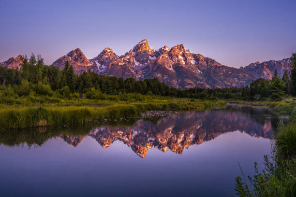 istock Grand Teton mountain at sunrise 1255113007