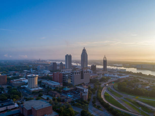 istock Downtown Mobile, Alabama at sunrise 1255122026