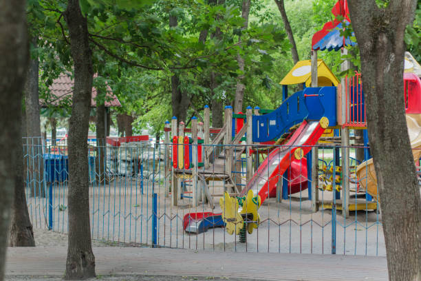 istock playground in the summer park 1255145013