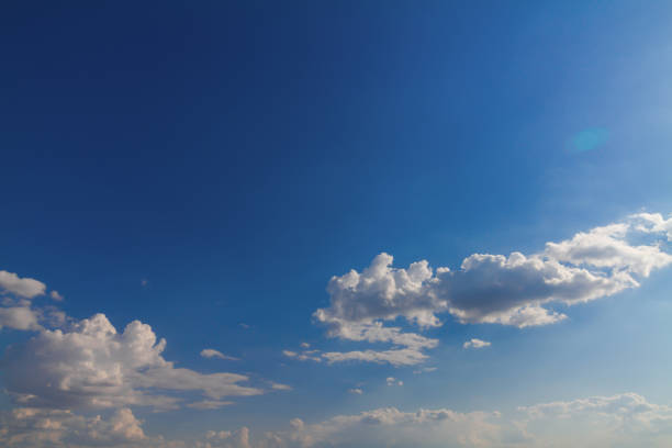 istock Blue sky with clouds on a sunny day. 1255151922