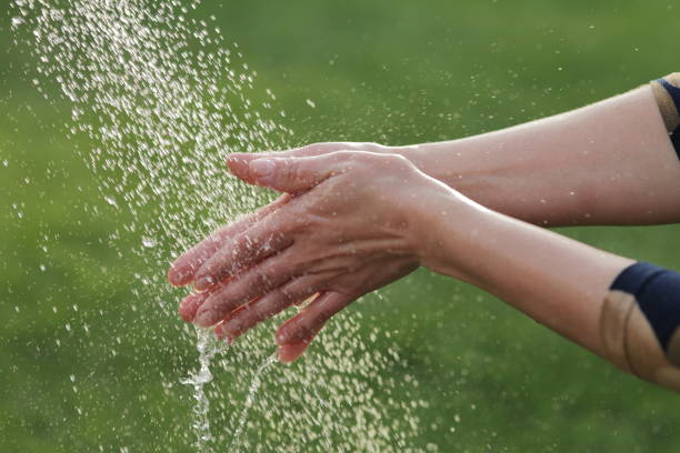 istock Washing hands rubbing with soap man for coronavirus prevention. Death to germs 1255152334