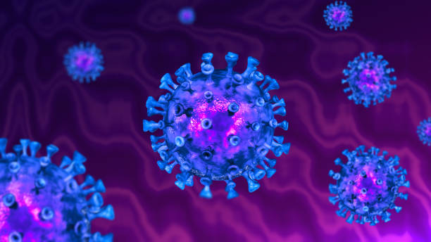 istock Coronavirus COVID-19 3d illustration , coronaviruses influenza background  as dangerous flu strain cases as a pandemic medical health risk concept with disease cells, It is the enemy of all mankind 1255154598