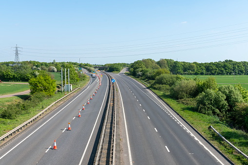 New A14 in Huntingdon, Cambridgeshire, June 2020