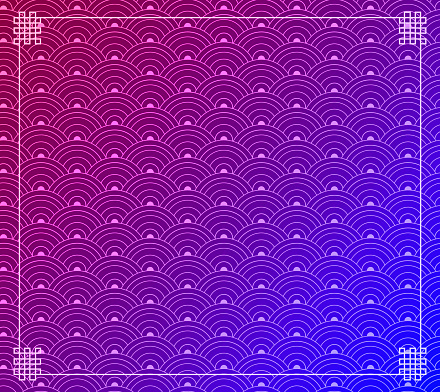 Endless Nodes Vector Ultraviolet Oriental Background Traditional Frame With An ...
