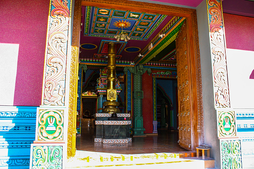 THA TON, THAILAND - NOVEMBER 03, 2014: Wat Tha Ton interior. It is a buddhist temple in Chiang Mai Province, Thailand