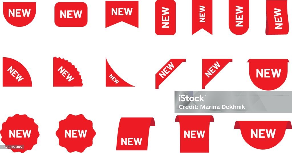 Ribbon Tags Stock Illustration - Download Image Now - Arrival, New ...