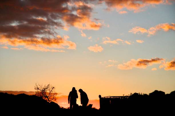 istock Preparing the Campsite at Sunset in the Flinder’s Ranges 1255166168