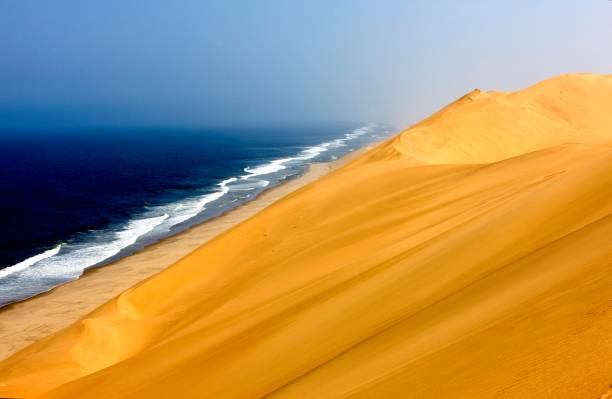 istock Sand Dunes, Desert near Walvis Bay in Namibia 1255167533