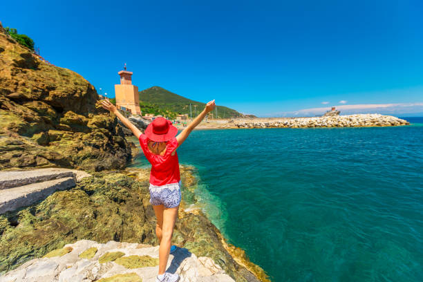 istock Woman Elba island Rio Marina 1255168229