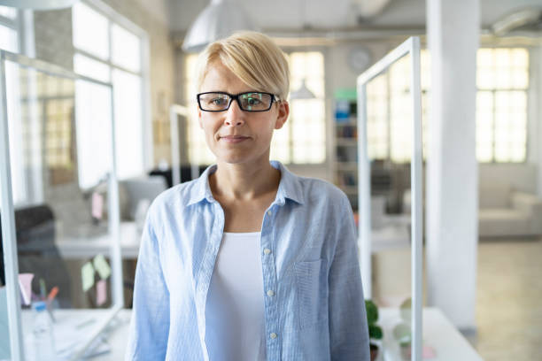 istock Female manager portrait 1255169358