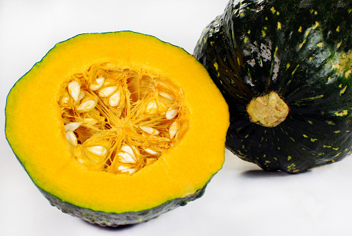 Courge musquée pumpkin in white background