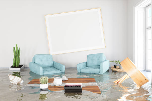 istock Insurance Concept. House Flooded 1255175131