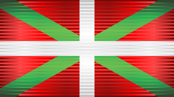 Basque Colours Shiny Grunge Flag Of The Basque Stock Illustration - Download Image Now ...
