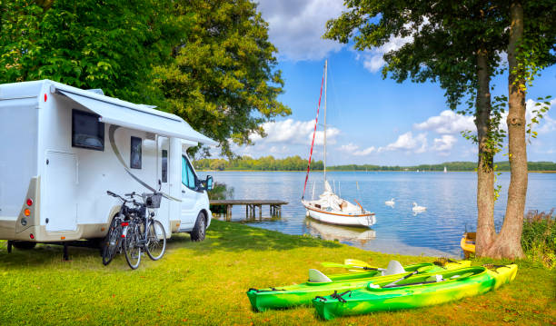 istock Vacations in Poland - active rest by the lake 1255178273