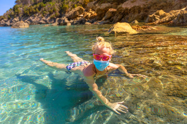 istock Elba island swimming with Covid-19 1255180134