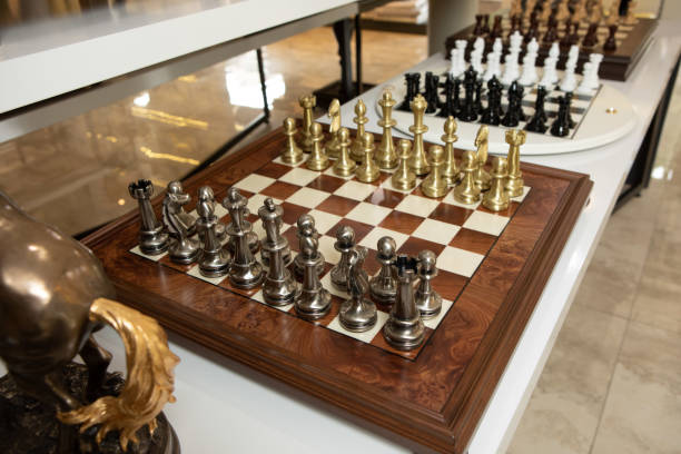 istock Luxury chess board decoration for home 1255180250