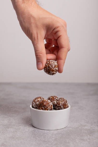 istock Homemade raw candy on the background 1255180516