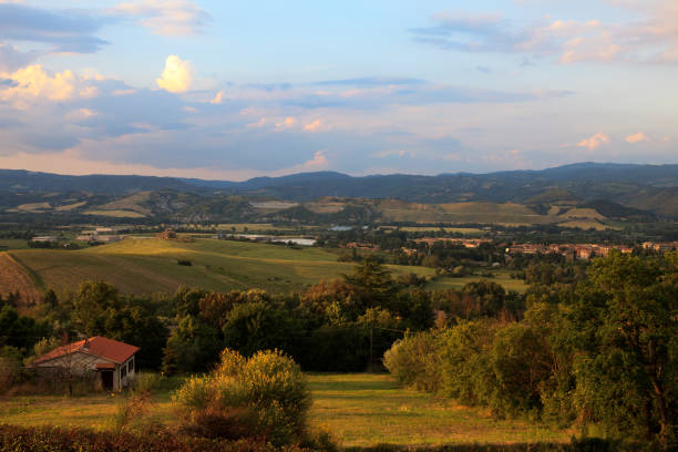 Orvieto (TR), Italy - May 10, 2016: View of Orvieto country landscape, Terni, Umbria, Italy