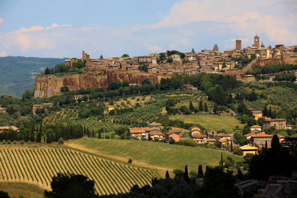 Orvieto (TR), Italy - May 10, 2016: View of Orvieto town, Terni, Umbria, Italy