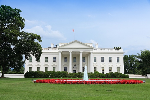 The photo was taken 10/18/2022 from the Washington Monument.  White house is home to the US President, in Washington DC, USA