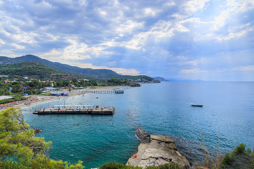 Beautiful seascape near Konakli, Turkey.