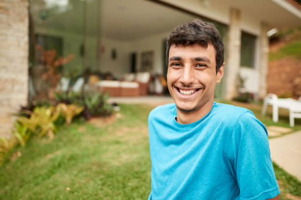 istock Relaxing outside his home in free time 1255196375