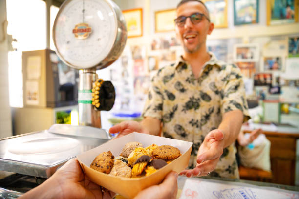istock Bakery Shop - Serving Cookies Box 1255198844