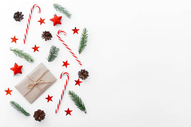 istock Christmas ornament on white background 1255200872