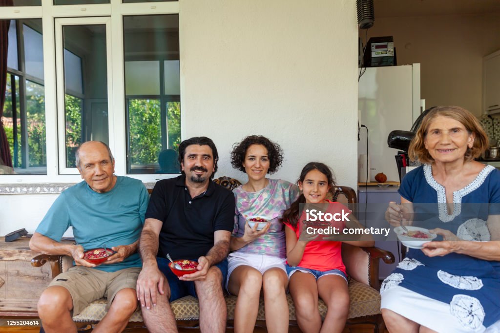 Muharram day with family Family Stock Photo
