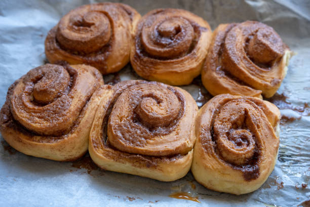 istock fresh baked homemade cinnamon rolls, traditional cinnabons home baking 1255205846