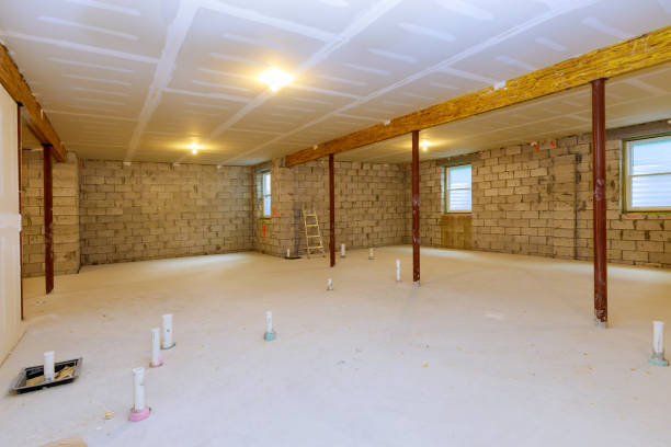 istock Basement renovation interior frame of a new house under construction 1255209527