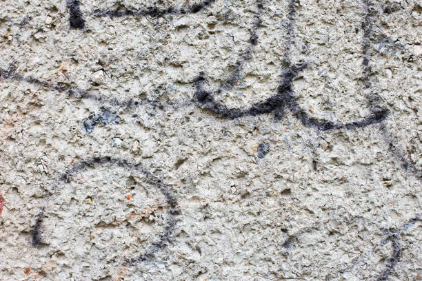 istock Abstract concrete, weathered with cracks and scratches. Landscape style. Grungy Concrete Surface. Great background or texture. 1255210783
