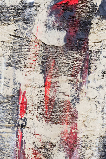 istock Authentic background painted concrete paint, weathered with cracks and scratches. Landscape style. Grungy concrete surface. Great background or texture. 1255211072