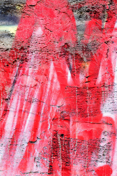 istock Authentic background painted concrete paint, weathered with cracks and scratches. Landscape style. Grungy concrete surface. Great background or texture. 1255211077
