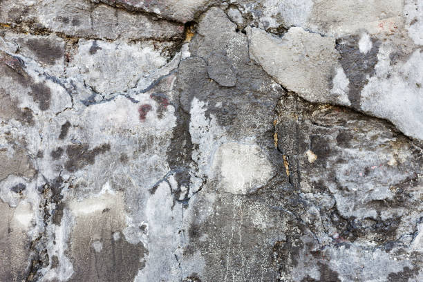 istock Abstract concrete, weathered with cracks and scratches. Landscape style. Grungy Concrete Surface. Great background or texture. 1255213350