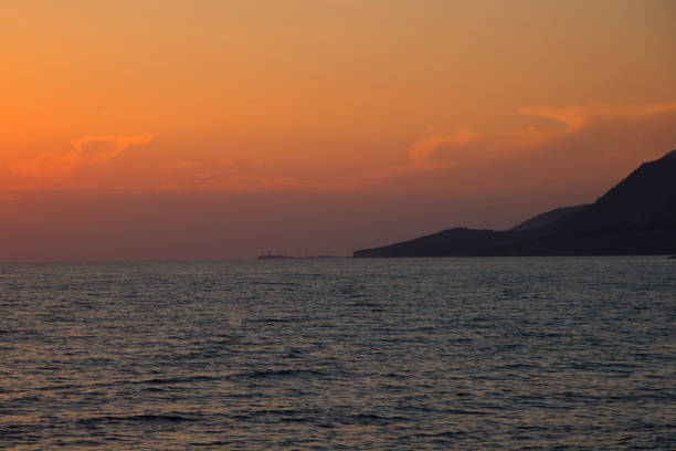 istock Sunset on the Black sea 1255217034