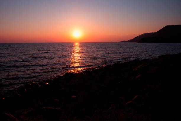 istock Sunset on the Black sea 1255217038